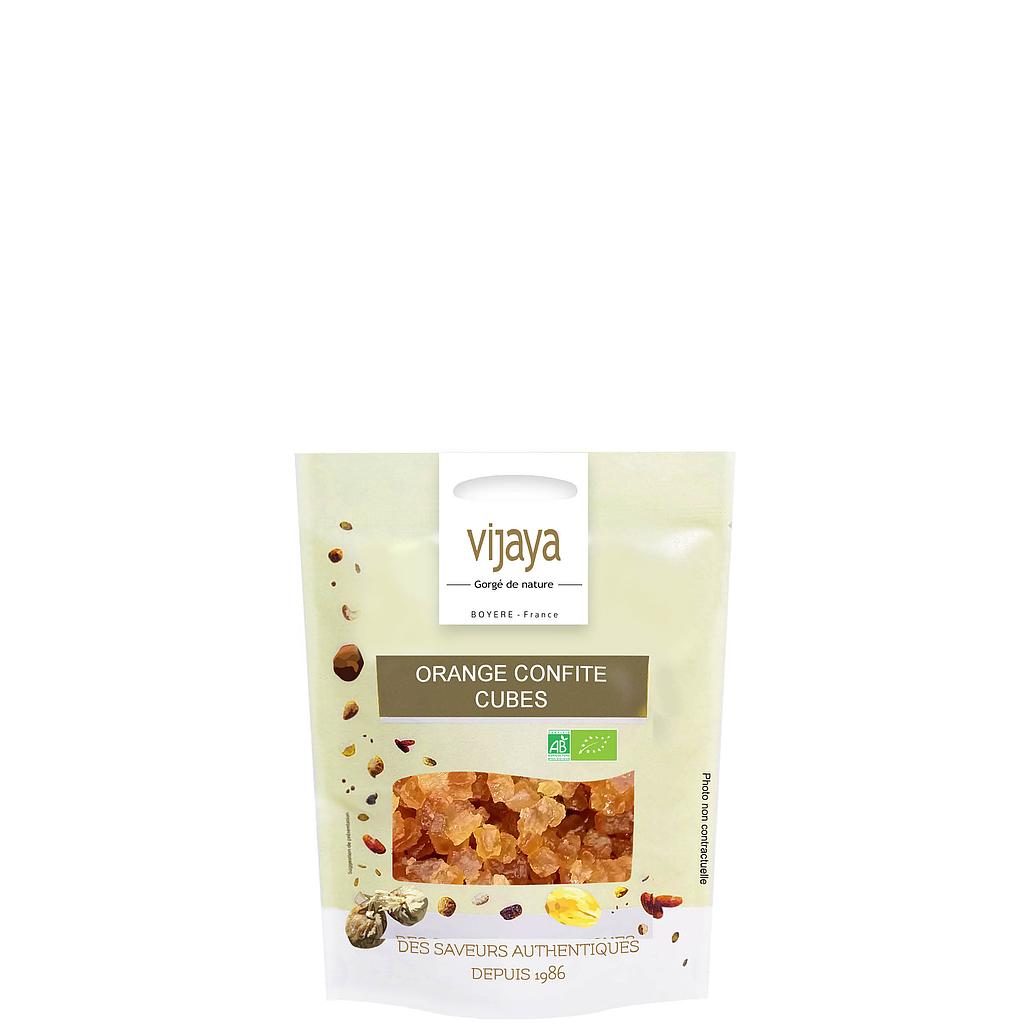Ecorce d'Orange Confite - Cubes - 125g - 5 mm - Bio*