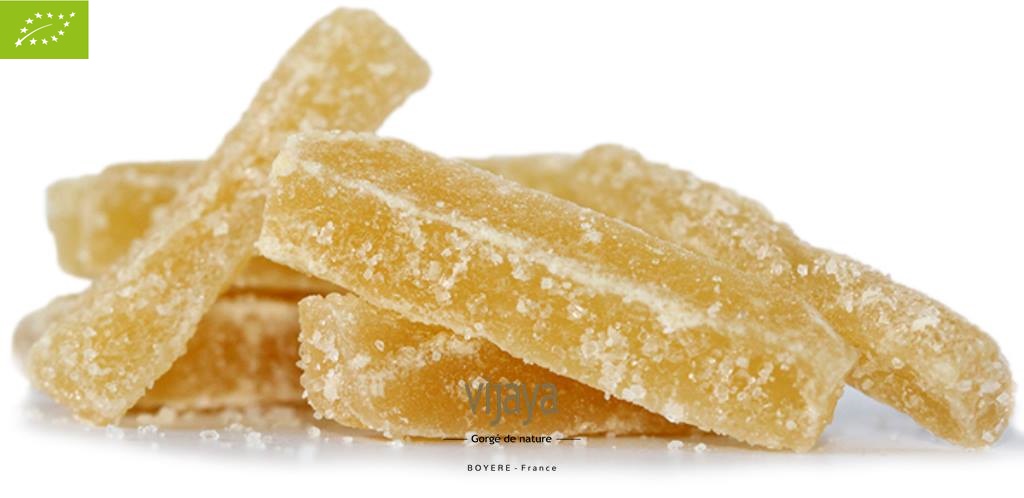 Gingembre Confit - Bâtonnets - CHINE - 5 Kg - Bio* &amp; Equitable