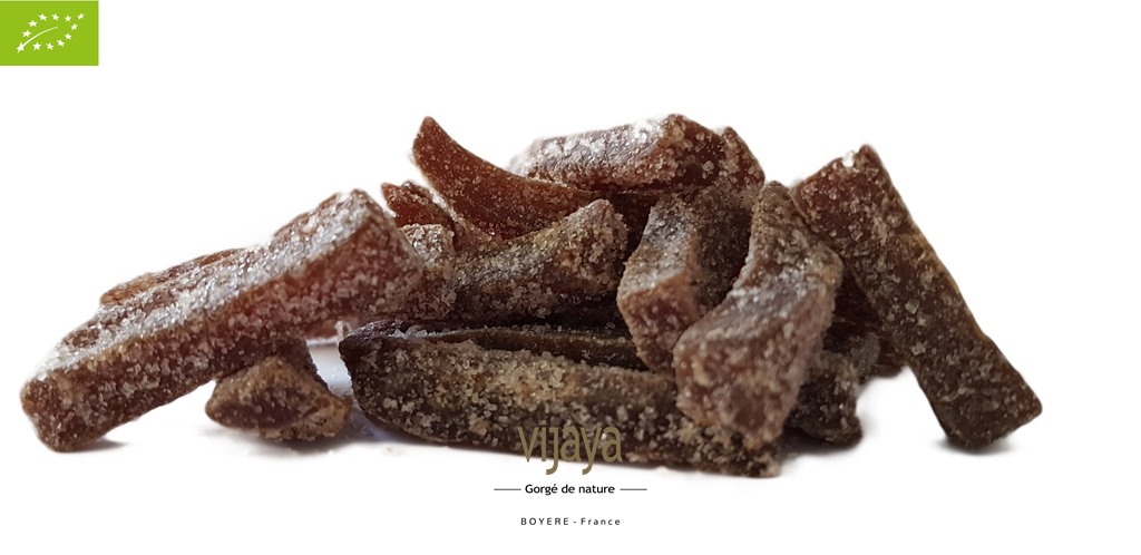 Gingembre Confit au Rapadura - Bâtonnets - CHINE-4x5Kg-Bio*&amp;Equitable